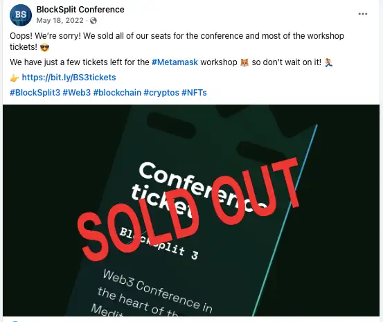 BlockSplit 3 sold out